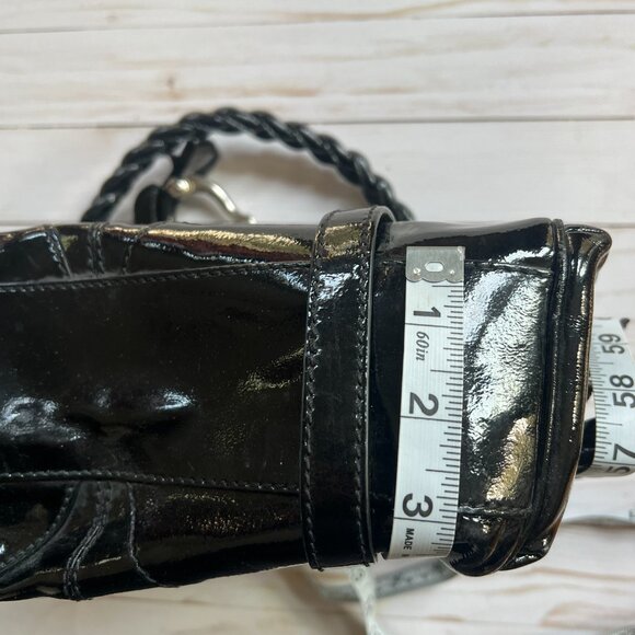 Francesco Biasa Black Patent Leather Handbag - Picture 10 of 11